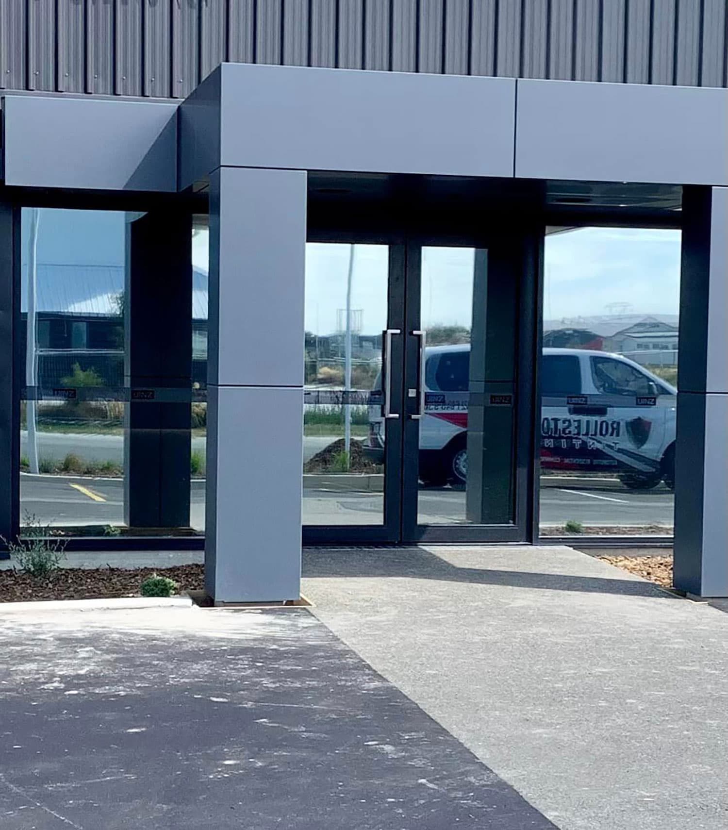 Commercial window tinting project photo 6