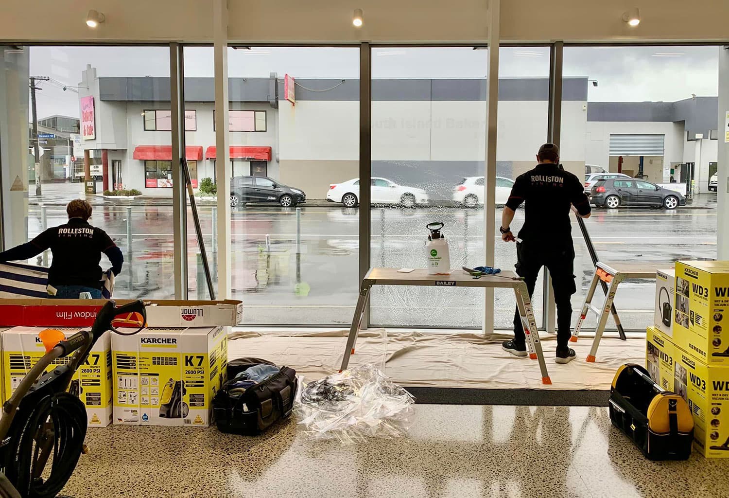 Commercial window tinting project photo 9